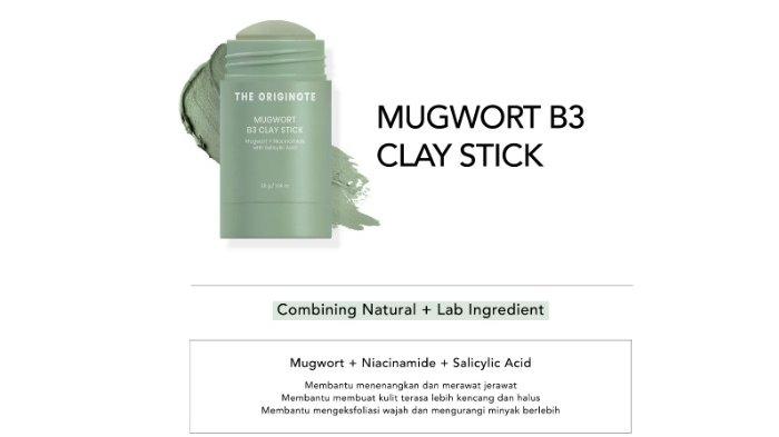 The Originote Mugwort B3 Clay Stick Mask 
