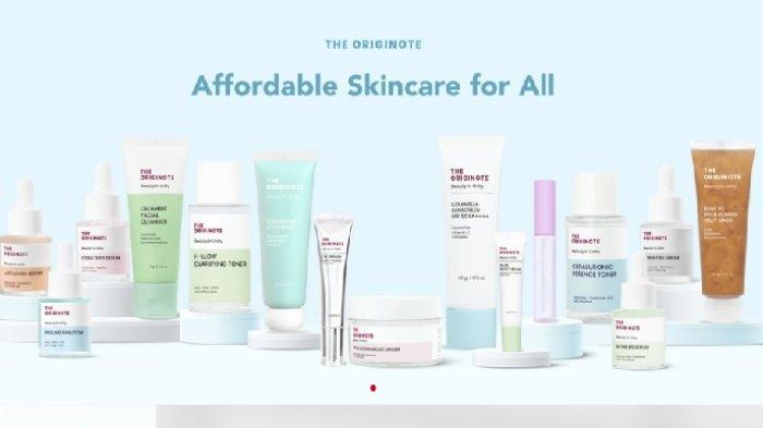 Berbagai rangkaian produk dari skincare lokal viral,THE ORIGINOTE yang bisa jadi andalanmu.