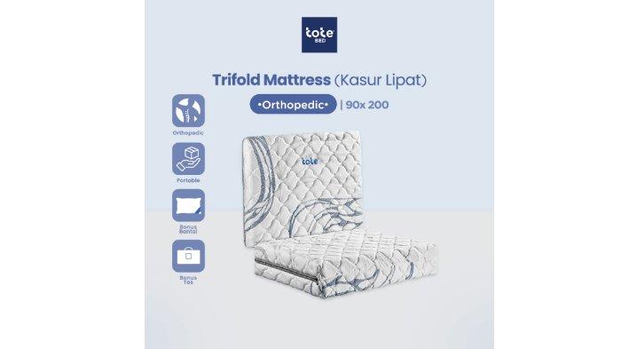Tote Trifold Mattress Kasur Lipat gak bikin badan pegal-pegal.
