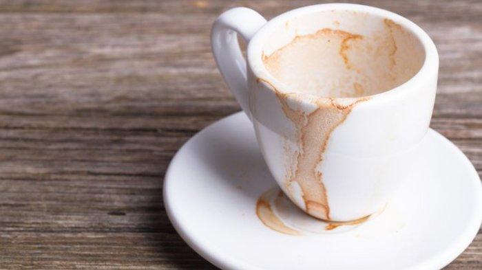 Untuk menghilangkan bekas noda kopi maupun teh di gelas bisa dilakukan dengan bahan alami.