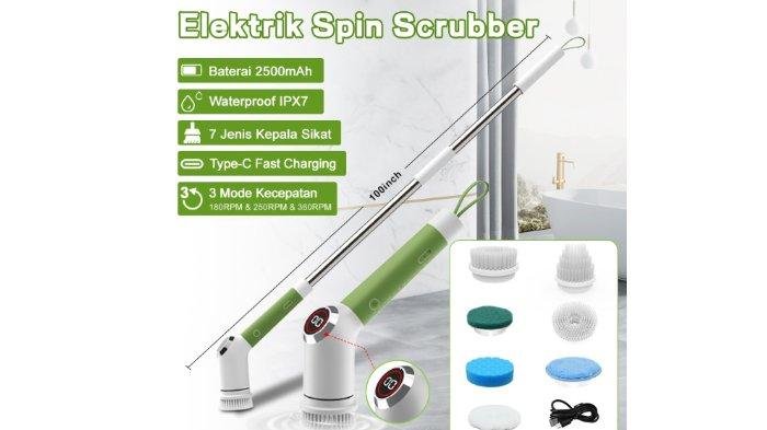 UPHOME Wireless Elektrik Spin Scrubber 2500mAh LED Display.