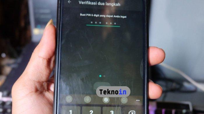 Ilustrasi PIN untuk verifikasi dua langkah di HP