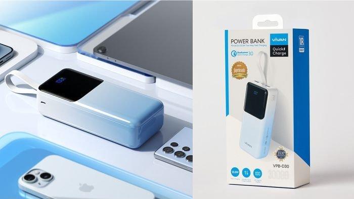 Ilustrasi power bank VIVAN D20