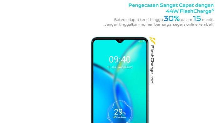 Baterai jumbo yang diusung vivo Y27 4G turut didukung fitur fast charging 44 watt