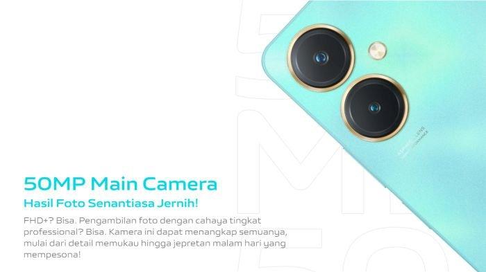 vivo Y27 4G hadir membawa dua lensa kamera yang disemat langsung di punggung belakangnya