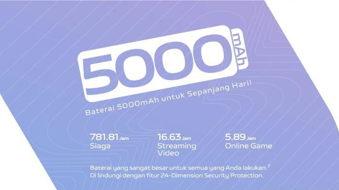 Layaknya produk HP kekinian lain, vivo Y27 5G juga dihadirkan berbekal baterai jumbo 5000 mAh