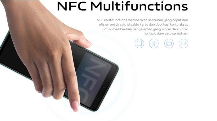 Ilustrasi produk HP dengan fitur NFC