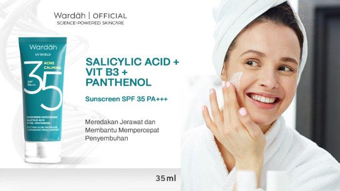 Wardah UV Shield Acne Calming Sunscreen Moisturizer SPF 35 PA+++