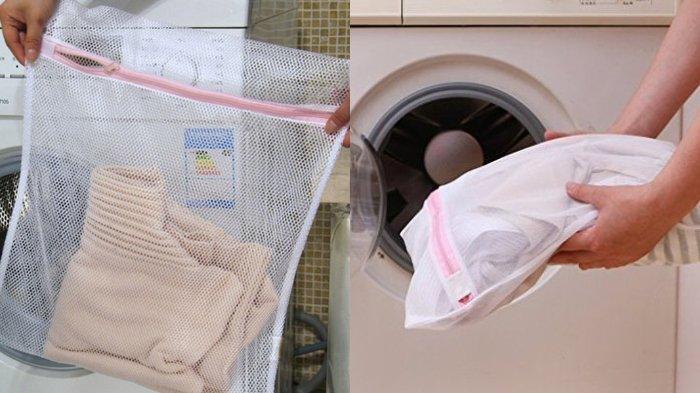 Gunakan washing bag untuk menjaga tekstur boneka