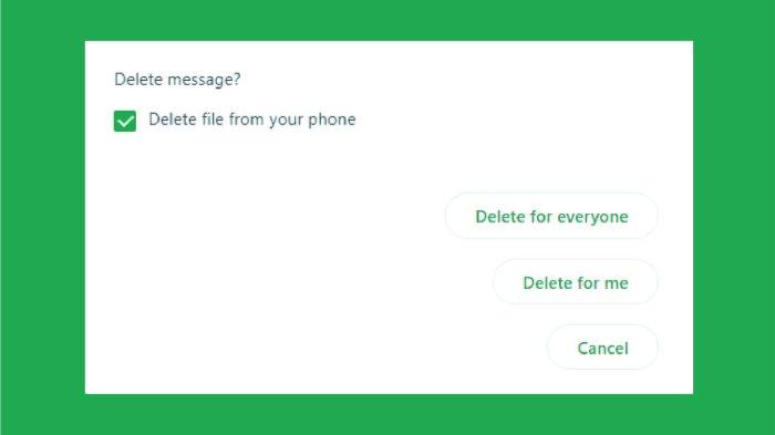 Ilustrasi menghapus chat WhatsApp
