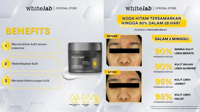 whitelab Brightening Night Cream 20 gram.
