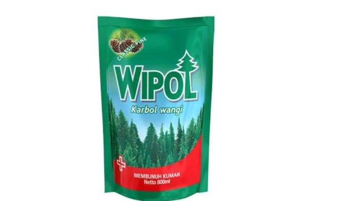 Wipol Karbol Wangi Lemon Pine beragam kemasan.