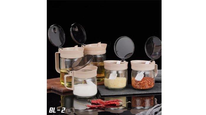 World Home Toples Bumbu Dapur Kaca Set beragam varian.