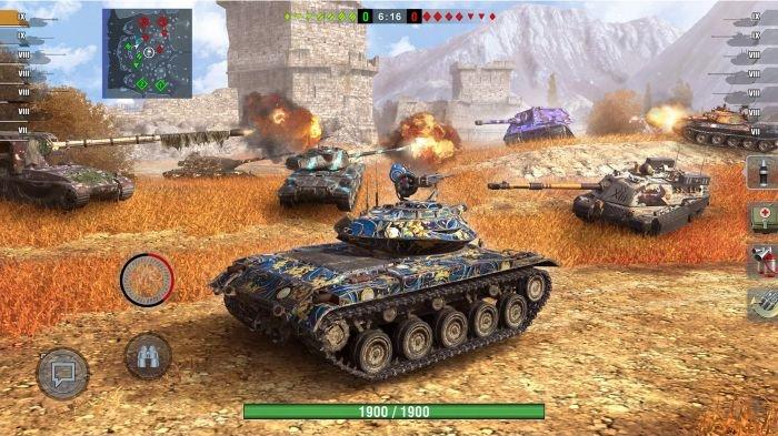 Game World of Tanks Blitz di HP Android