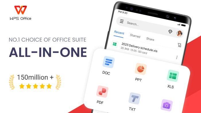 Ilustrasi aplikasi WPS Office di Android