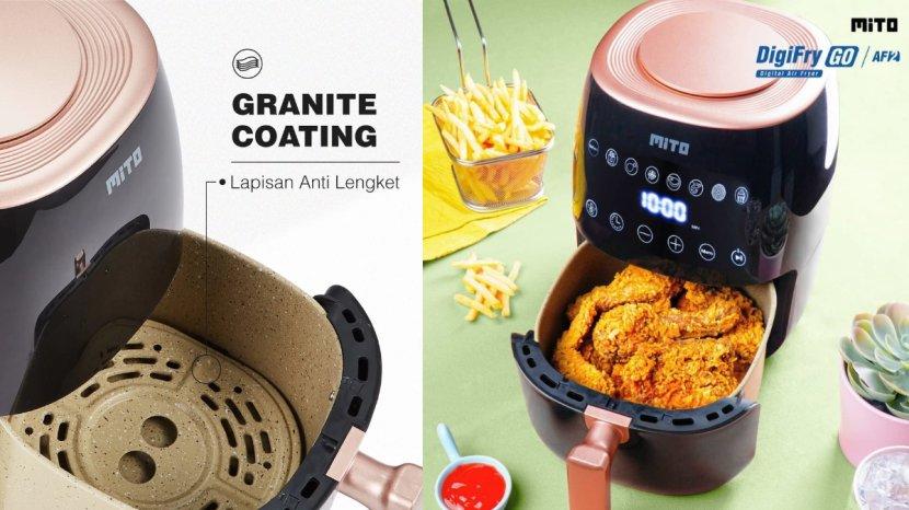 Review MITO DigiFry AF2 Air Fryer, Memasak Rendah Minyak dengan Daya Mulai dari 150 Watt Saja