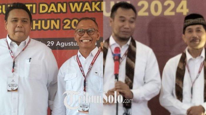 Usai ditetapkan oleh KPU Sragen, paslon bupati dan wakil bupati Sigit-Suroto dan Bowo-Suwardi akan ambil nomor urut pada Senin (23/9/2024) sore ini.
