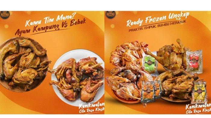 Bebek dan Ayam Ungkep Frozen Chef Retro