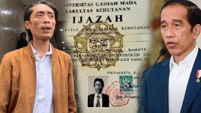 POLEMIK IJAZAH JOKOWI - Dian Sandi (KIRI), pengunggah foto ijazah yang diklaim milik Jokowi ternyata tidak mendapat salinan resmi dari sang mantan presiden.