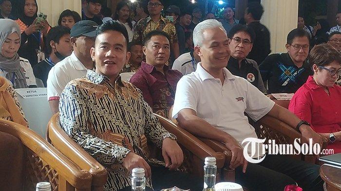 Gubernur Jawa Tengah, Ganjar Pranowo dan Wali Kota Solo, Gibran Rakabuming Raka.