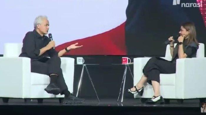 Ganjar Pranowo singgung profesi MC dan jurnalis di depan Najwa Shihab
