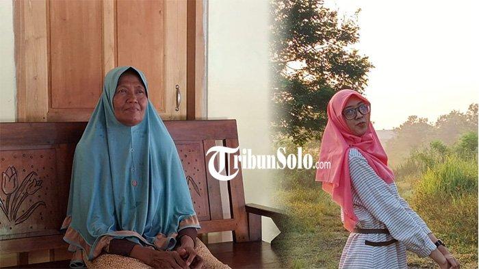 PESAN TERAKHIR. Kolase Pariyem (Kiri) yang merupakan ibu dari sosok Ida Kurniawati (Kanan) gadis asal Wonogiri ditemukan meninggal dunia di Sungai Code, Kabupaten Bantul, DIY pada Selasa (1/4/2025). Pariyem (60) warga Dusun Tangkluk RT 02/04, Desa Pare, Kecamatan Selogiri, Wonogiri kini hanya bisa mengenang percakapan terakhirnya dengan Ida Kurniawati (22).