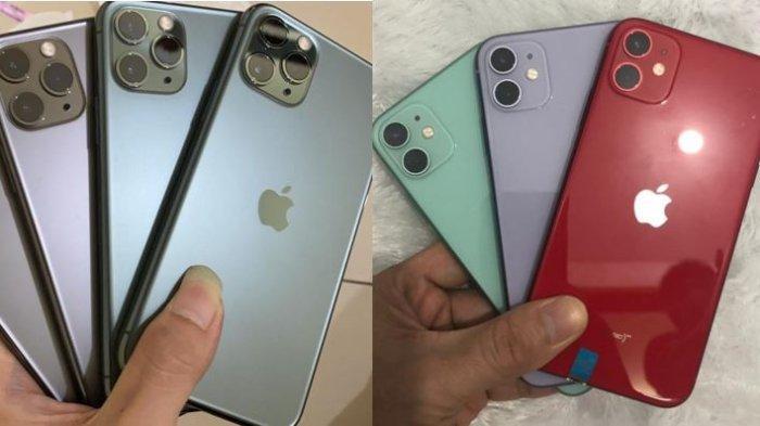 IPHONE BEKAS SOLO - Ilustrasi iPhone bekas yang dijual di Tokopedia pada Selasa (20/8/2024). Foto: Ilustrasi iPhone 11 Pro dan iPhone XR second.