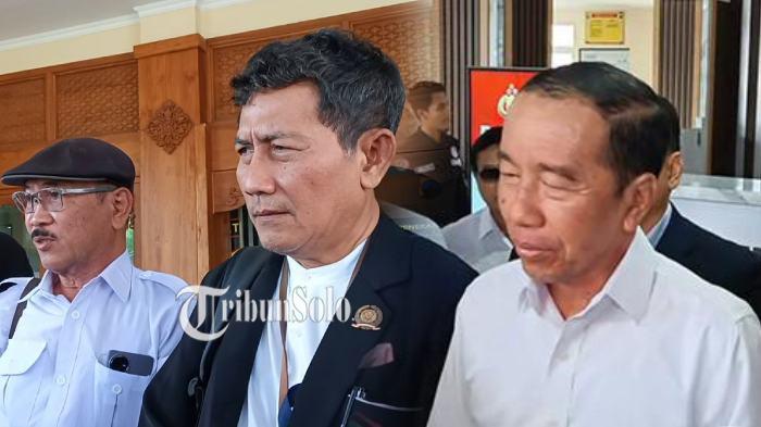 KOLASE FOTO. Jokowi dan Rekan SMAnya. Mereka sempat bertemu setelah Jokowi diperiksa polisi selama 3 jam.