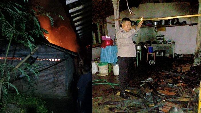 KEBAKARAN DAPUR RUMAH WARGA DI SRAGEN. Dapur rumah warga Desa Wonotolo, Kecamatan Gondang, Kabupaten Sragen terbakar, Senin (17/2/2025) malam. Rumah tersebut dalam kondisi kosong, karena ditinggal pemilik dan penghuni menonton pertandingan voli di kampung sebelah.