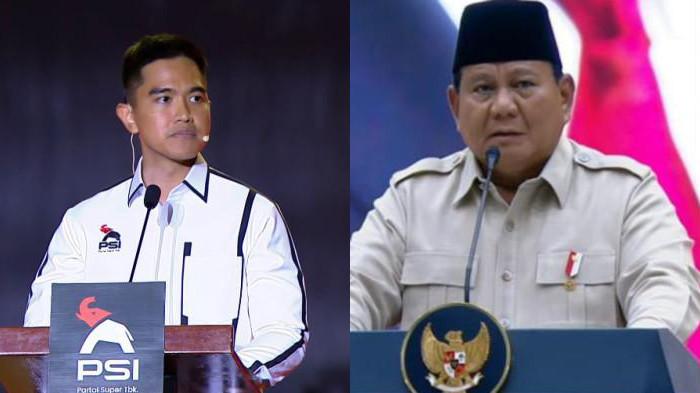PRABOWO DAN KAESANG. Kolase Ketua Umum PSI Kaesang Pangarep (kiri) dan Presiden Prabowo Subianto dalam Kongres PSI di Solo Sabtu-Minggu (19-20 Juli 2025). Pengamat soroti penyebab banyak kader PSI gabung kabinet.