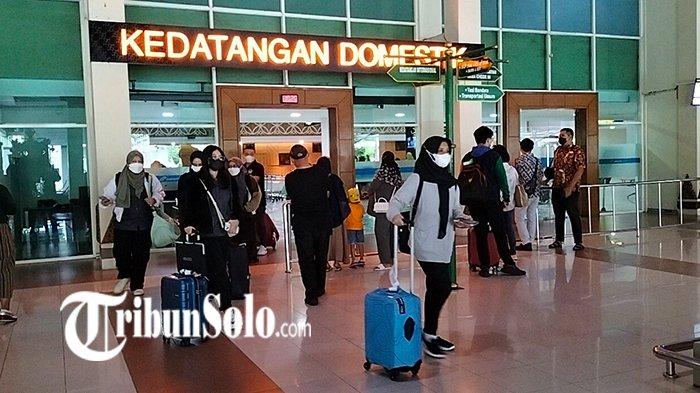 Kondisi terminal kedatangan domestik Bandara Adi Soemarmo, Senin (19/12/2022).