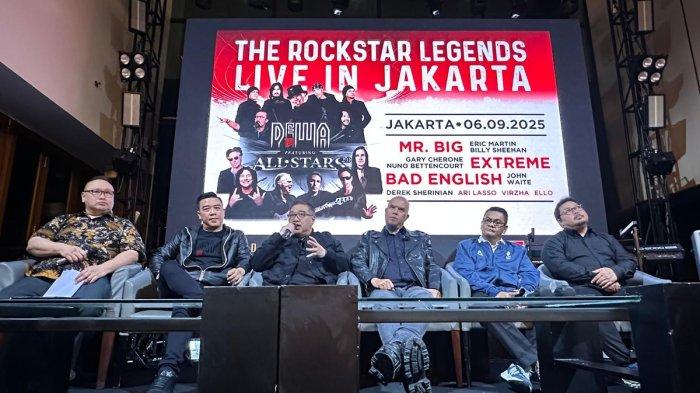 Konferensi pers update konser Dewa 19 All Stars di Jakarta, Senin (30/12/2024).