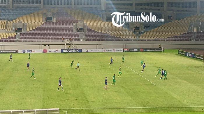 Laga perdana kualifikasi Piala Asia U-23 Qatar 2024 antara China Taipei vs Turkmenistan di Stadion Manahan Solo, Rabu (6/9/2023) malam.