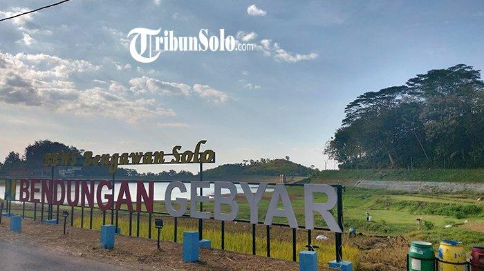 Lokasi Waduk Gebyar, di Desa Jambeyan, Kabupaten Sragen.
