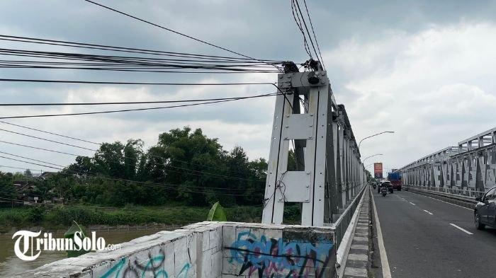 Lokasi percobaan bunuh diri di Jembatan Bacem, Kecamatan Grogol, Kabupaten Sukoharjo, Senin (27/1/2025)