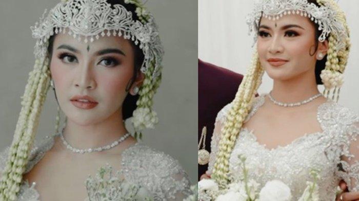 Mahalini saat akad nikah