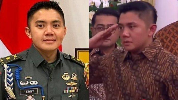 KENAIKAN PANGKAT - Potret Mayor Teddy saat mendapatkan tugas baru sebagai Sekretaris Kabinet Merah Putih. 