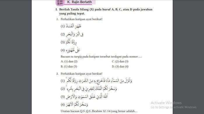 PAI Kelas 8 Halaman 23 Kurikulum Merdeka - Simak kunci jawaban PAI kelas 8 halaman 23 Kurikulum Merdeka tentang inspirasi Al Quran, terdapat soal dan kunci jawabannya.