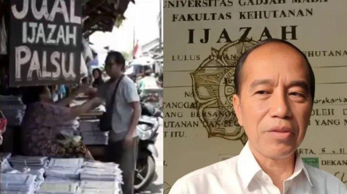 POLEMIK IJAZAH JOKOWI - Tangkap layar ilustrasi Pasar Pramuka Pojok tempat pemalsuan dokumen. Nama 