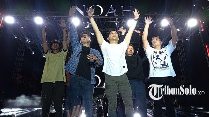 Konser Noah di Alun-alun Giri Krida Bakti Wonogiri pada Rabu (17/5/2023). 