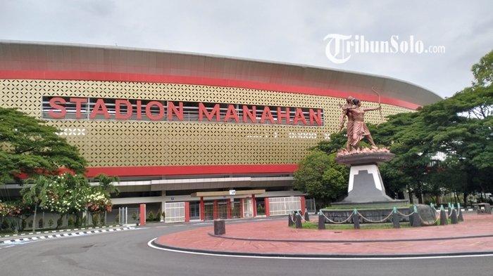 Potret Stadion Manahan Solo dari depan.