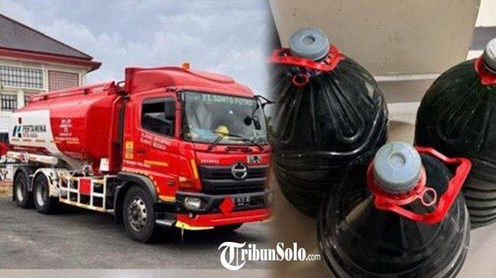 PENIMBUNAN BBM PERTALITE - Praktik penimbunan Bahan Bakar Minyak (BBM) bersubsidi jenis Pertalite di wilayah Desa Gentan, Kecamatan Bendosari, Sukoharjo, terkuak pada Sabtu (22/3/2025) lalu. Aksi penimbunan BBM dilakukan oleh dua orang pria di jalan lingkar timur Sukoharjo.