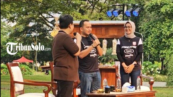 100 HARI KERJA. Wali Kota Solo Respati Ardi dan Wakil Wali Kota Solo Astrid Widayani mengadakan refleksi 100 hari kerja di Taman Balekambang, Selasa (3/6/2025). Sejumlah program berhasil dijalankan mulai dari Rumah Siap Kerja, UMKM Center, hingga Posyandu Plus.