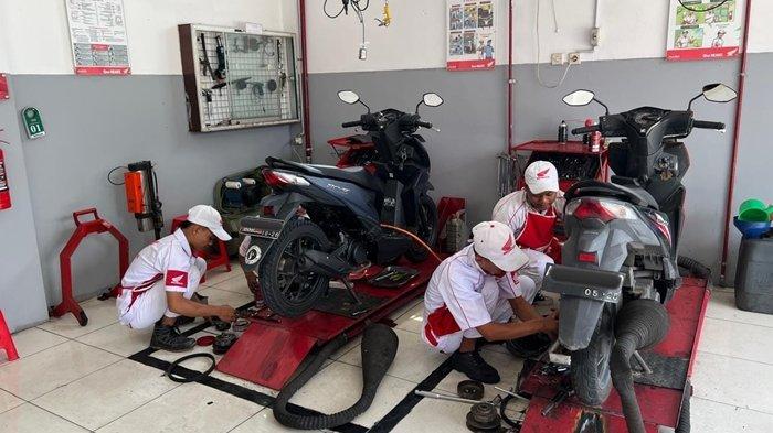 Skena Garage di Pos AHASS Teaching Factory (TEFA) SMKN 1 Wonosegoro Jawa Tengah.