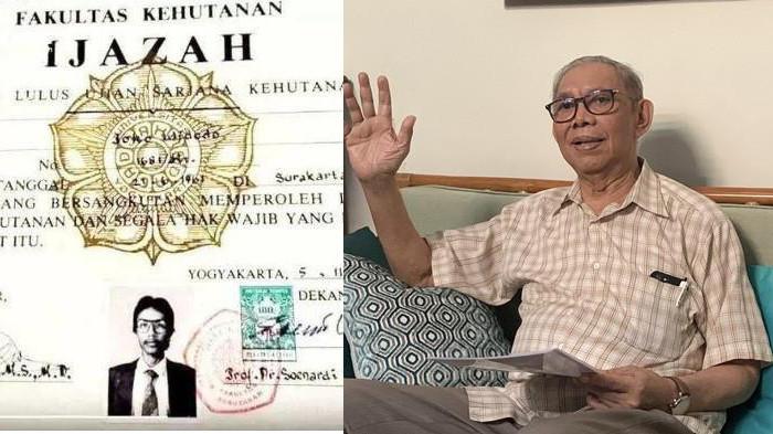 CABUT UCAPANNYA - Kolase dugaan ijazah mantan Joko Widodo (kiri) dan Rektor UGM periode 2002-2007, Prof. Dr. Sofian Effendi(kanan), Ia memberikan klarifikasi tentang pernyataannya yang dibingkai untuk mengomentari kasus ijazah palsu Jokowi yang viral di media sosial, Kamis (17/7/2025)