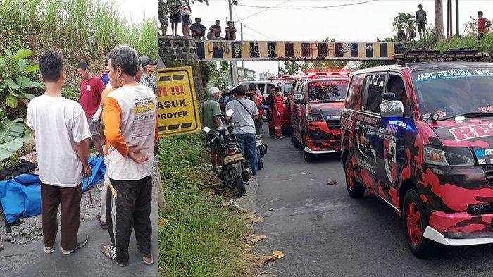 TEMUAN MAYAT PRIA - Proses evakuasi mayat pria parubaya yang ditemukan di Kelurahan Jungke, Kecamatan/Kabupaten Karanganyar, Minggu (13/7/2025). Tubuh itu ditemukan dalam kondisi tak bernyawa dengan sebuah sepeda ontel.