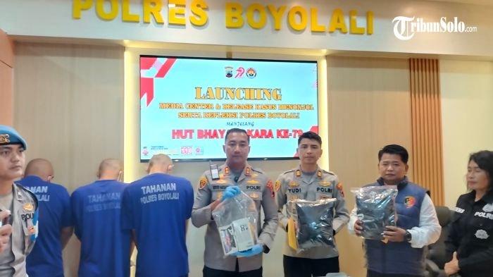 TRIO BEGAL - Tiga pemuda begal yang beraksi di Boyolali, pada Juni 2025, diamankan polisi. Ketiganya adalah AFZ (19), RDH (19), dan DPP (18). Kini resmi menjadi tahanan Polres Boyolali.