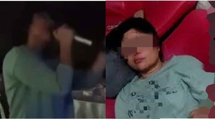 Viral Oknum Polwan diduga sedang mabuk tengah nyanyi berondong tua.