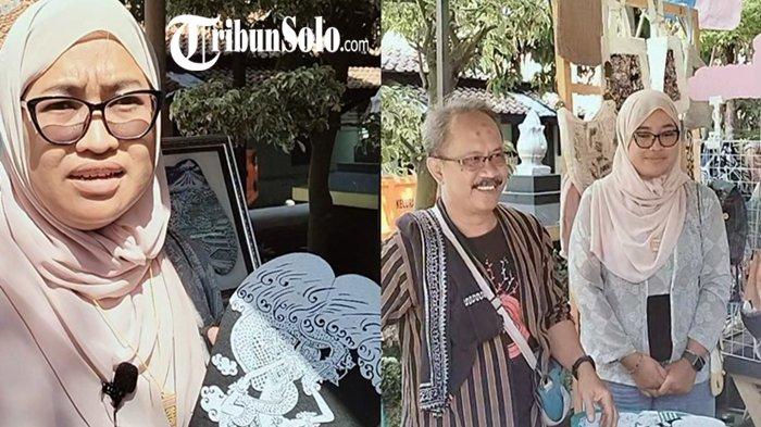 Vita wanita asal Klaten yang beli seni ukir sandal milik Muhammad Niam