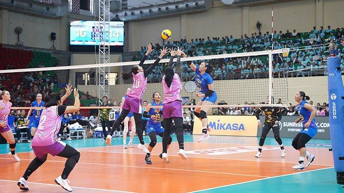 Gelaran Final Four Proliga 2024 telah sukses terselenggara di GOR Jatidiri, Semarang tanggal 11 Juli sampai 14 Juli 2024.